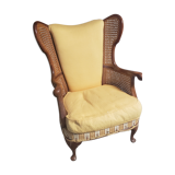 Canine and fabric armchair