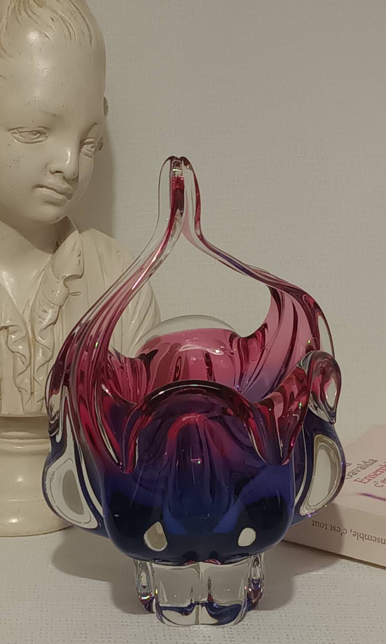Ashtray in Czech Art Glass, mid-20th century.