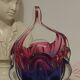 Czech Art glass trinket dish, mid-20th century