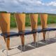 Set 4 Vintage postmodern Dutch design Memhis style Harvink Zino chair