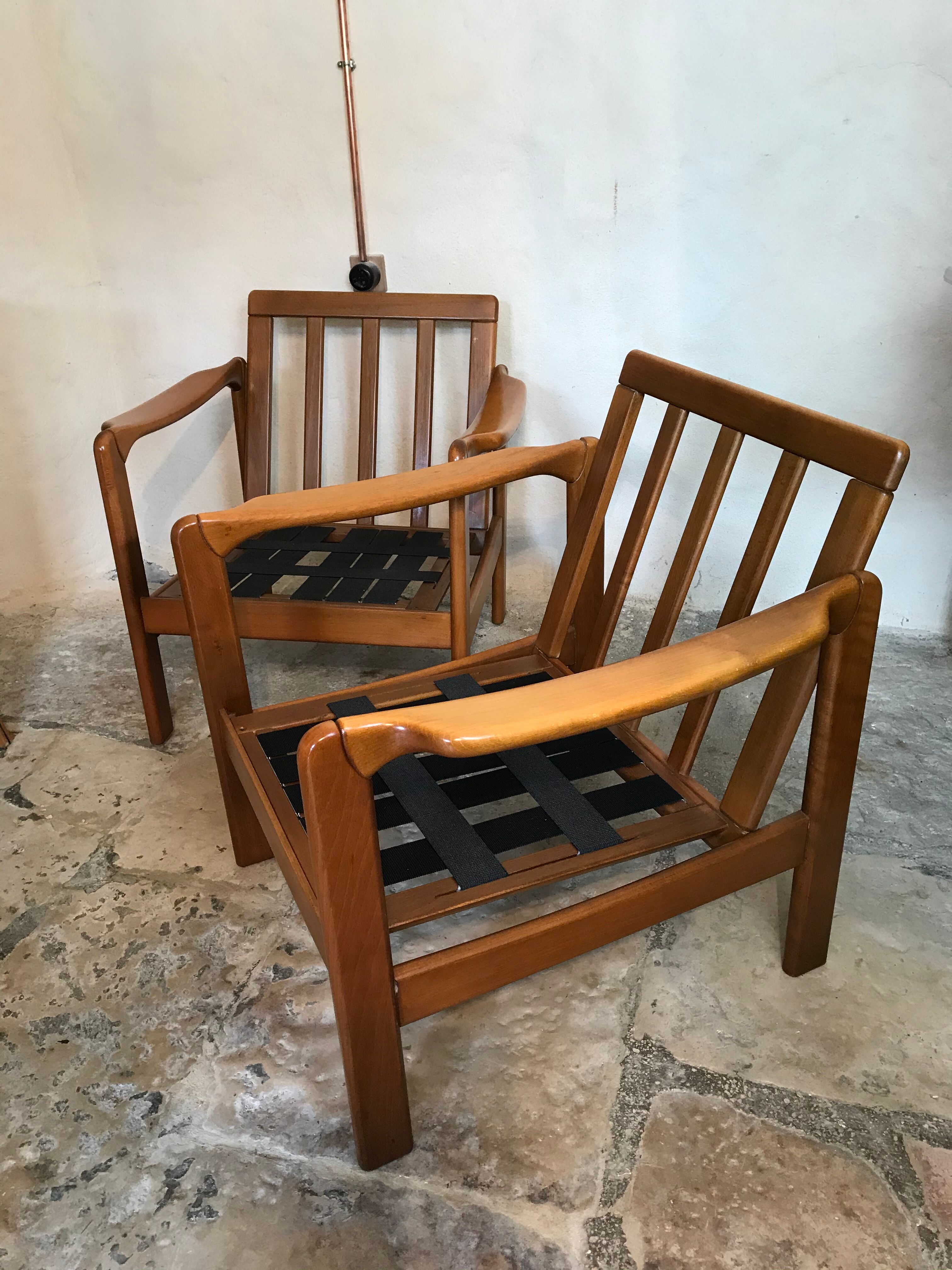 Walter Knoll Vintage Scandinavian Armchair Pair