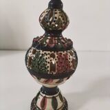 Openwork glazed ceramic candlestick-lantern – Tunisia, 1960s–1980s