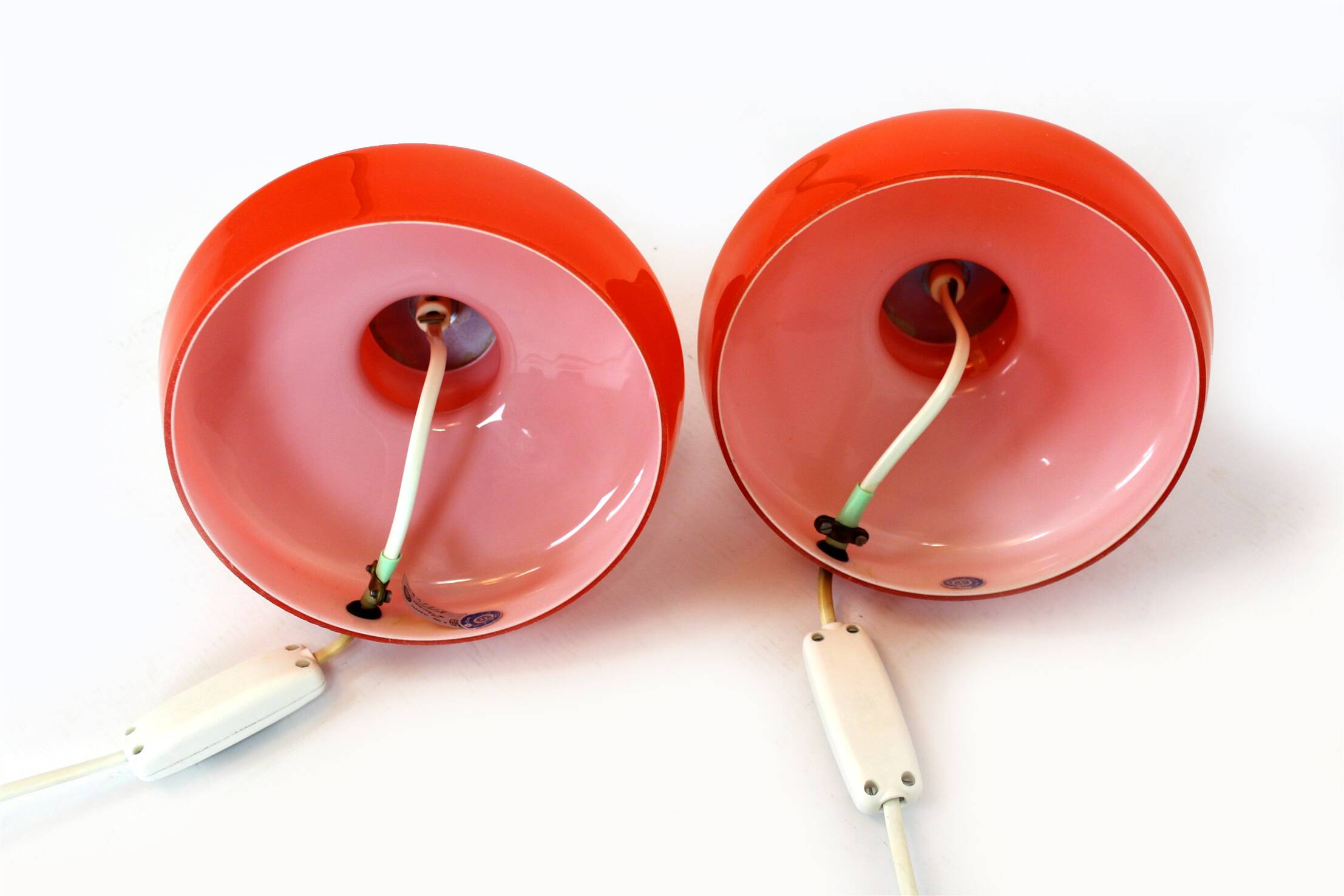 Glass Table Lamps by Stepan Tabery for Osvetlovaci Sklo, 1970s,