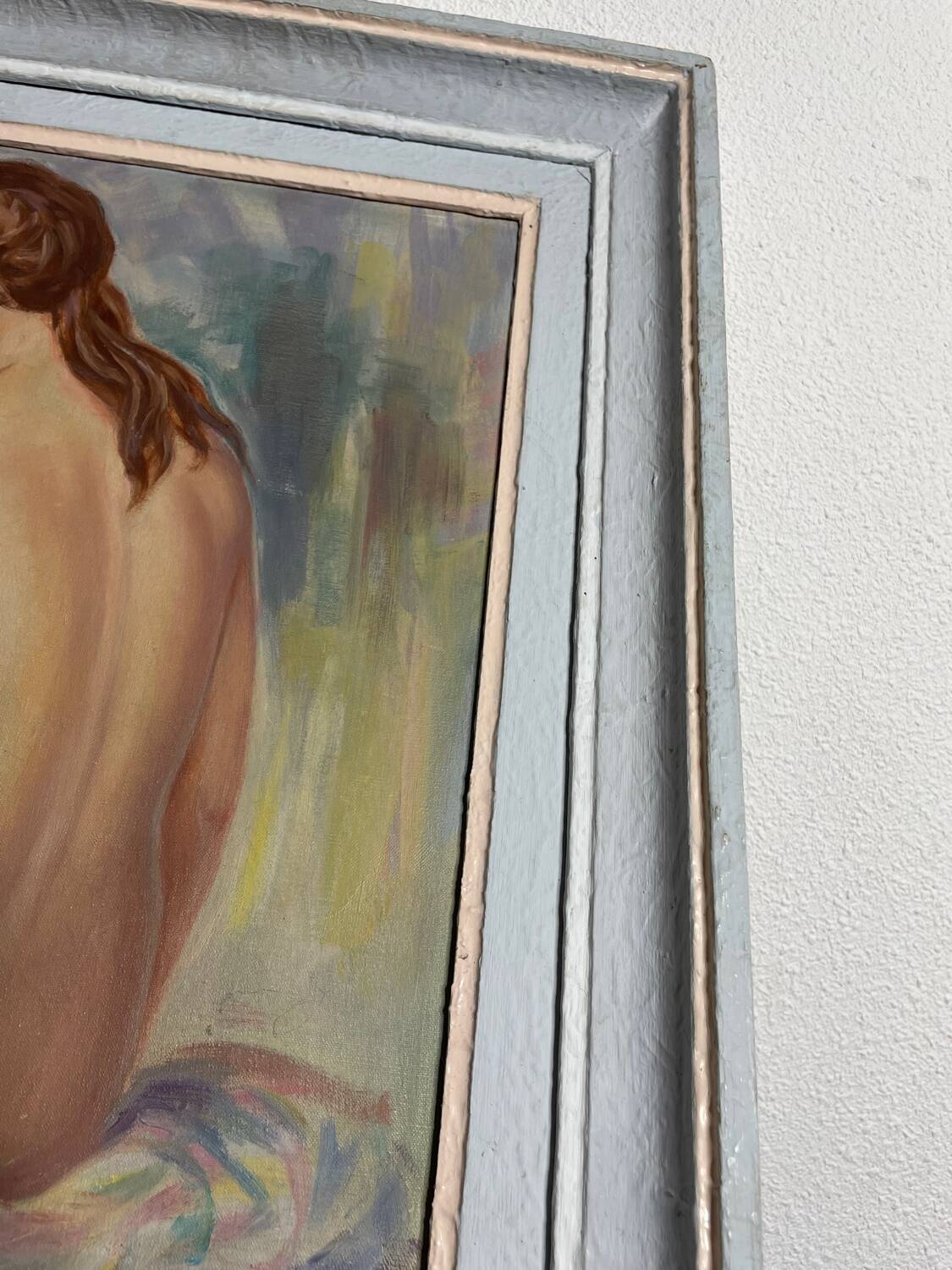 Tableau Albert Genta, femme nue de dos, XXème siècle