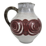 pitcher by Jacques Pouchain in enamelled ceramic by the Dieulefit workshop