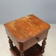 Antique Louis-Philippe bedside table in walnut, Italy, 19th century.