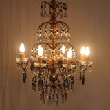 Chandelier with pendants 8 light arms