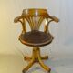 1930 wooden-curved office chair