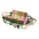 Vintage French asparagus serving tray in Majolica