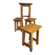 4 tabourets brutalistes