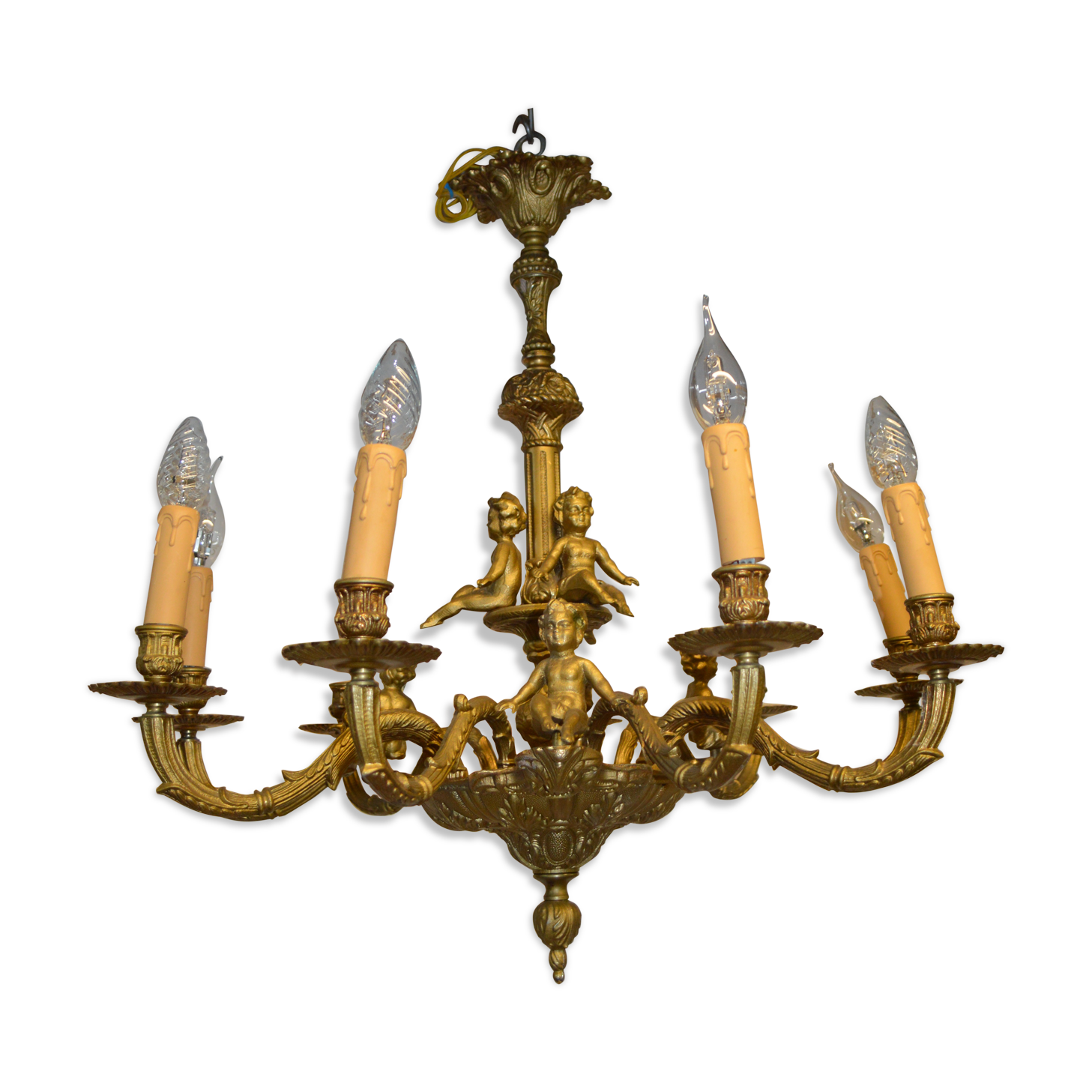 Louis XV style chandelier in bronze