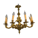 Louis XV style chandelier in bronze