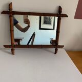 Bamboo barber mirror 43x55cm