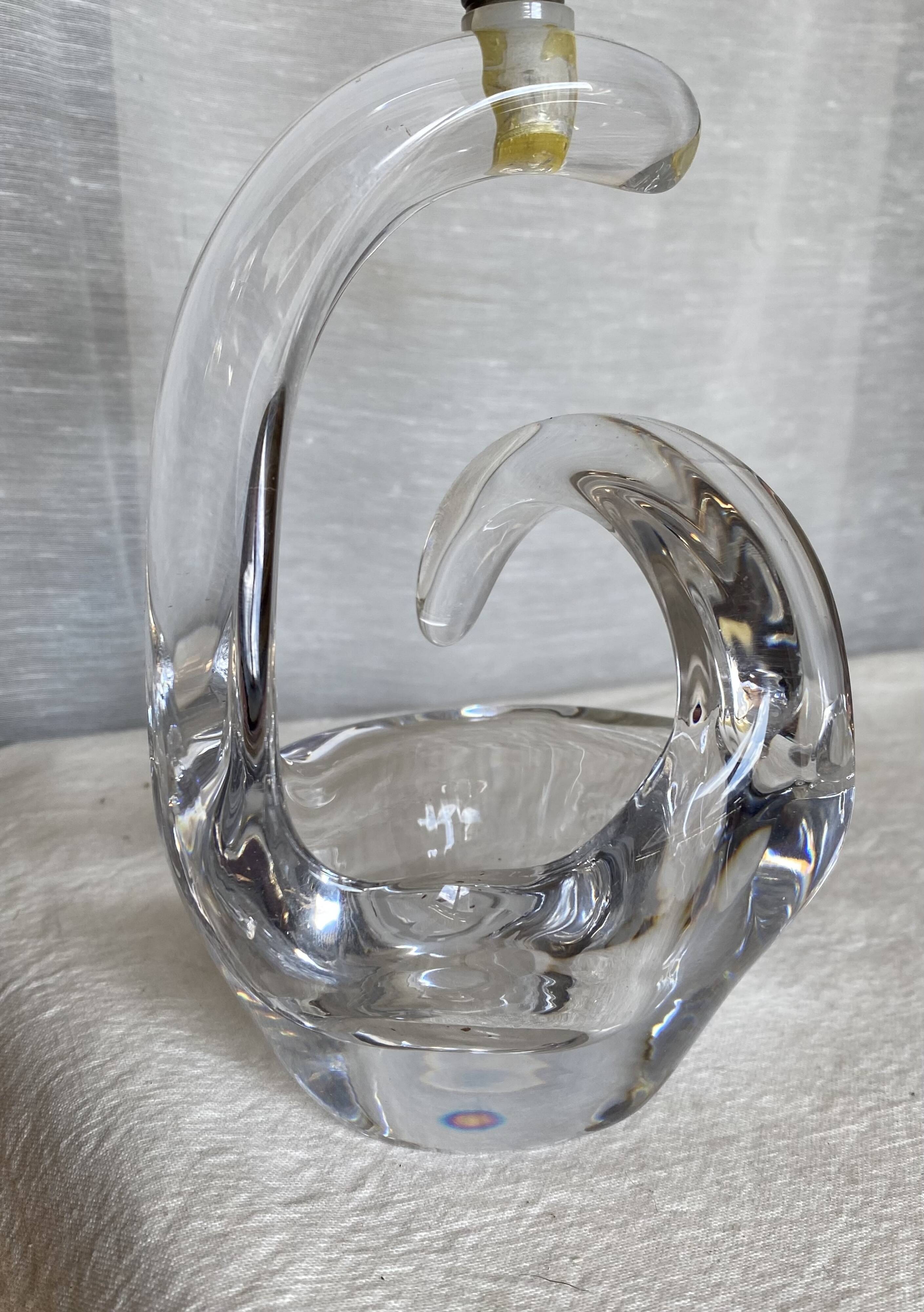 Vintage schneider crystal lamp 1960