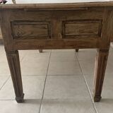 Stripped oak desk