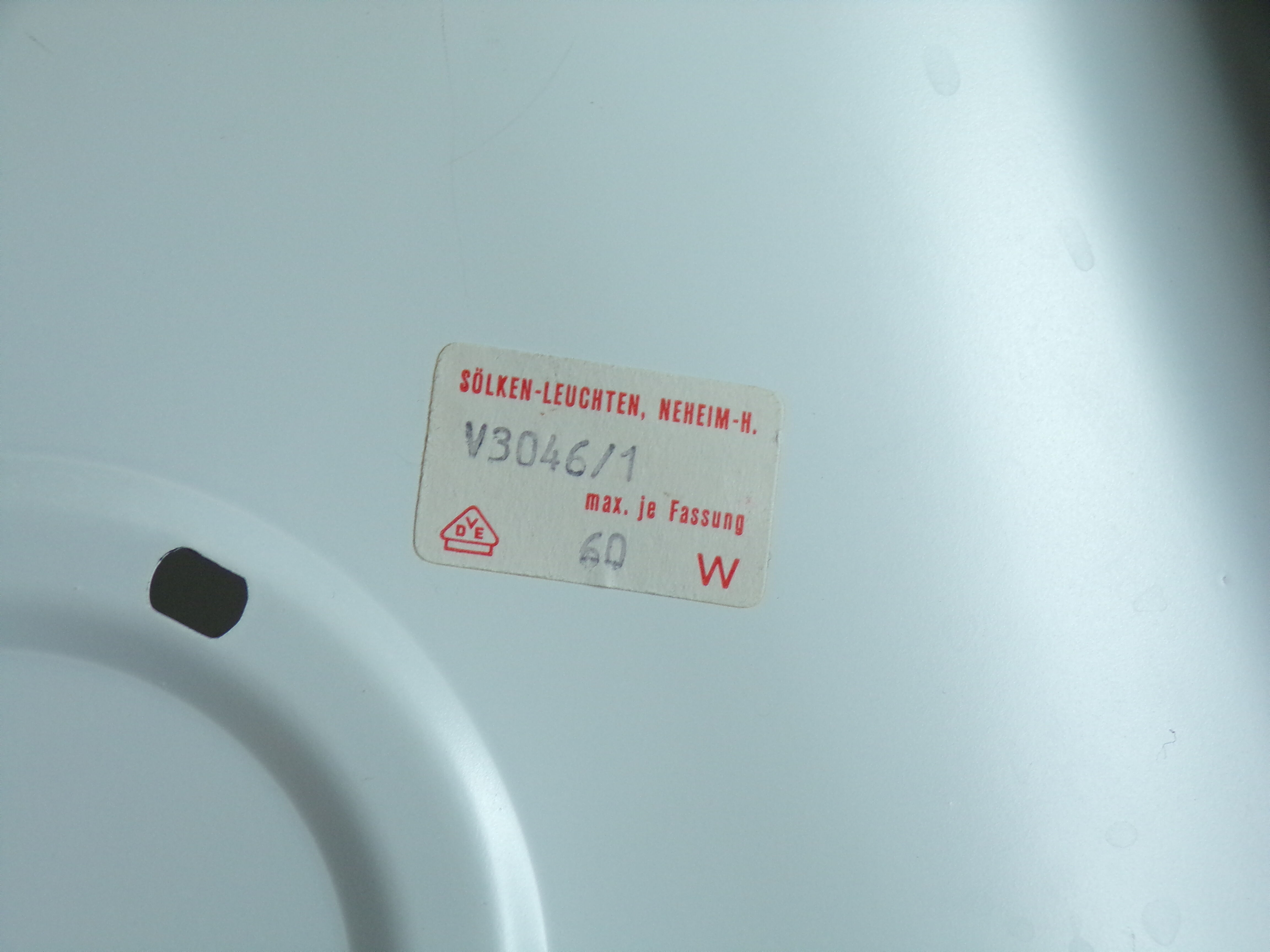 Pair of wall lamps Solken Leuchten space age