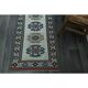 1970s Vintage Turkish Handmade Wool & Cotton Beige Runner Rug 84x402