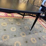 Scandinavian dining table in blackened wood Napoleon III
