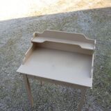 Table de toilette ancienne patine beige