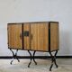 1960s rattan sideboard similar to Audoux & Minnet.
