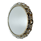 Large Vintage Luxury Crystal Brass Witch Mirror
