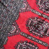 Vintage carpet uzbek bukhara handmade 92cm x 186cm 1970s