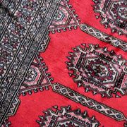 Vintage carpet uzbek bukhara handmade 92cm x 186cm 1970s