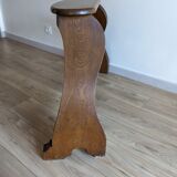 Solid oak organ bench