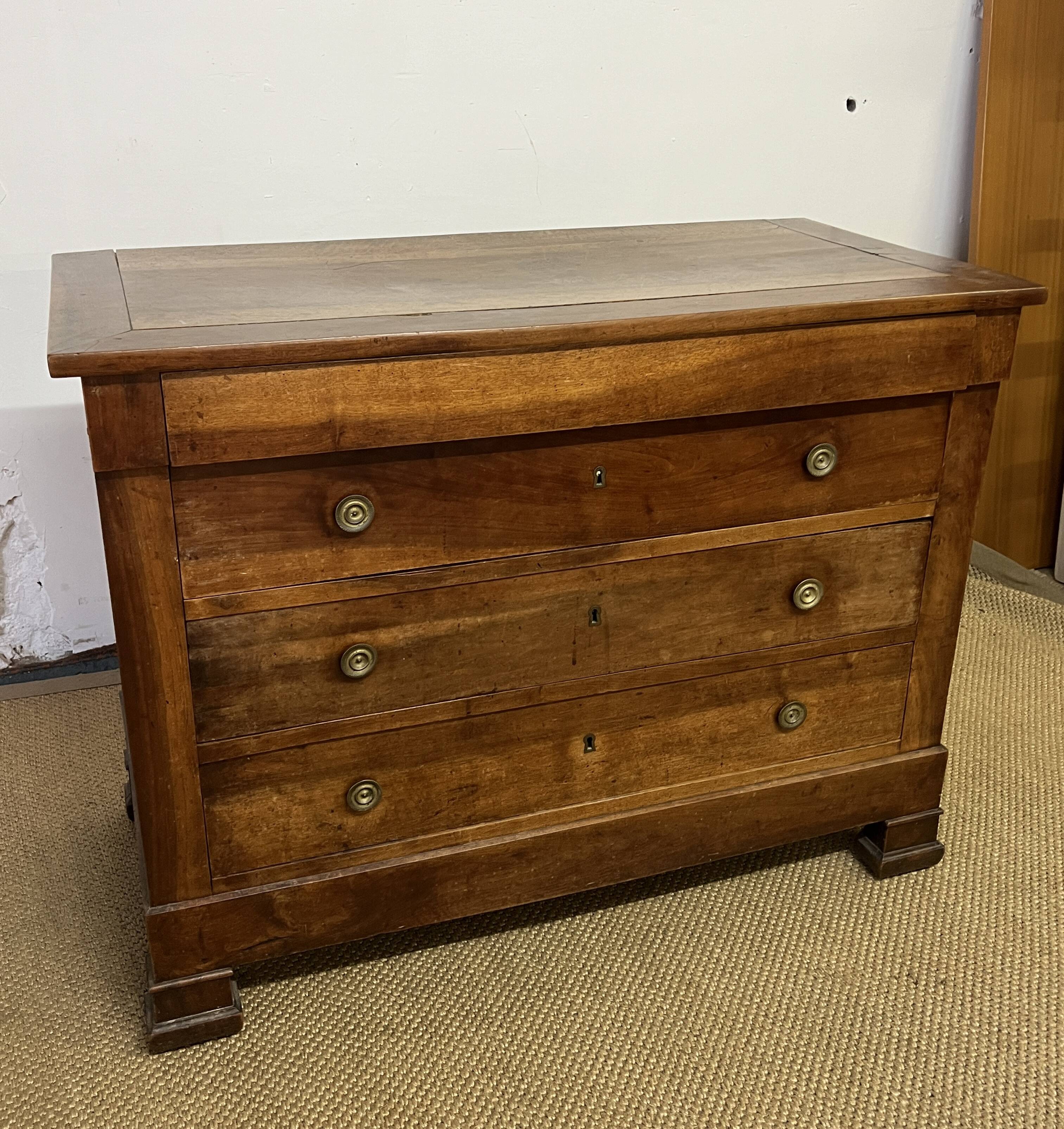 Commode en bois Louis Philippe du 19è siècle