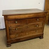 Louis Philippe wooden chest of drawers from the 19th century