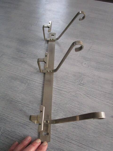 Art Deco coat rack in chromed metal