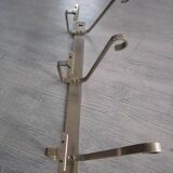 Porte-manteau art deco en métal chromé