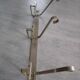 Art Deco coat rack in chromed metal