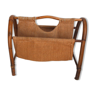 Porte revues en rotin