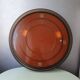 Mirror brown round plexiglass 70s 35cm