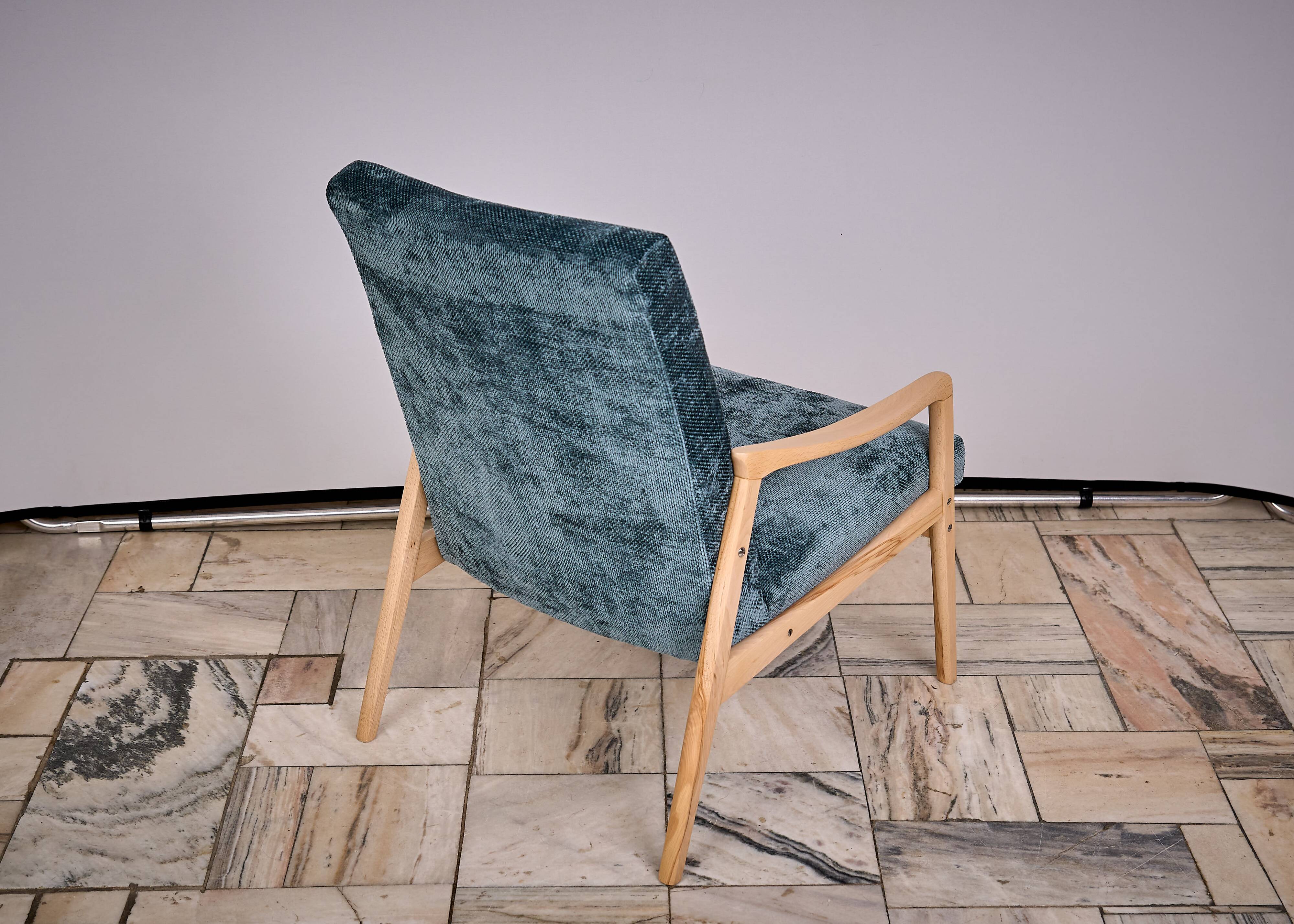 Set of 4 armchairs designed by J. Jiroutek, TON Czechoslovakia, 1960s