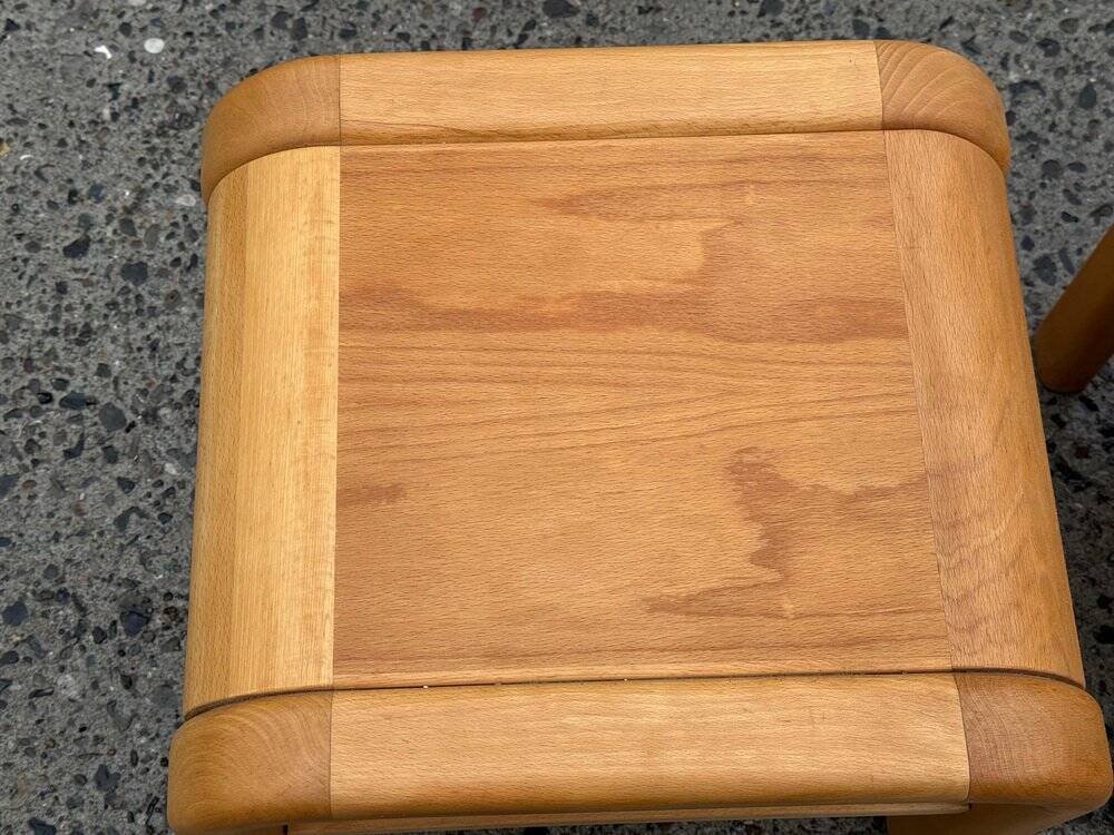 Mid-century Danish Brutalist bedside tables by Villy Nørgaard, 1984, set of 2