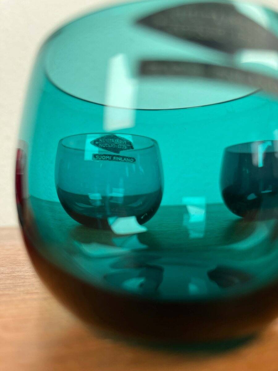 Mid-Century Modern Drinking Glasses from Nuutajärvi Notsjö, Finland, 1960s, Set of 6