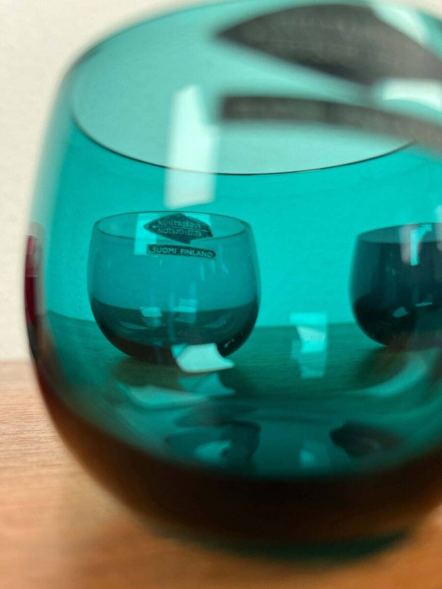 Mid-Century Modern Drinking Glasses from Nuutajärvi Notsjö, Finland, 1960s, Set of 6