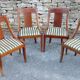 Suite of four mahogany gondola chairs