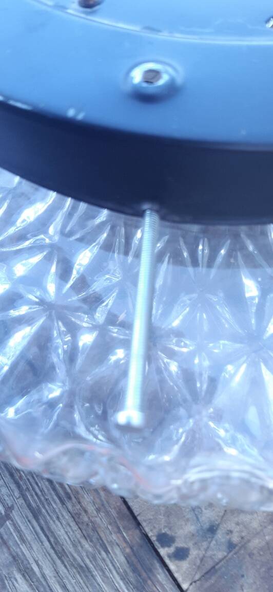 Grand plafonnier vintage verre ciselé