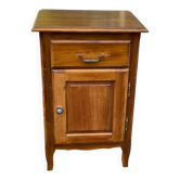 Louis XV wooden chest of drawers and bedside table