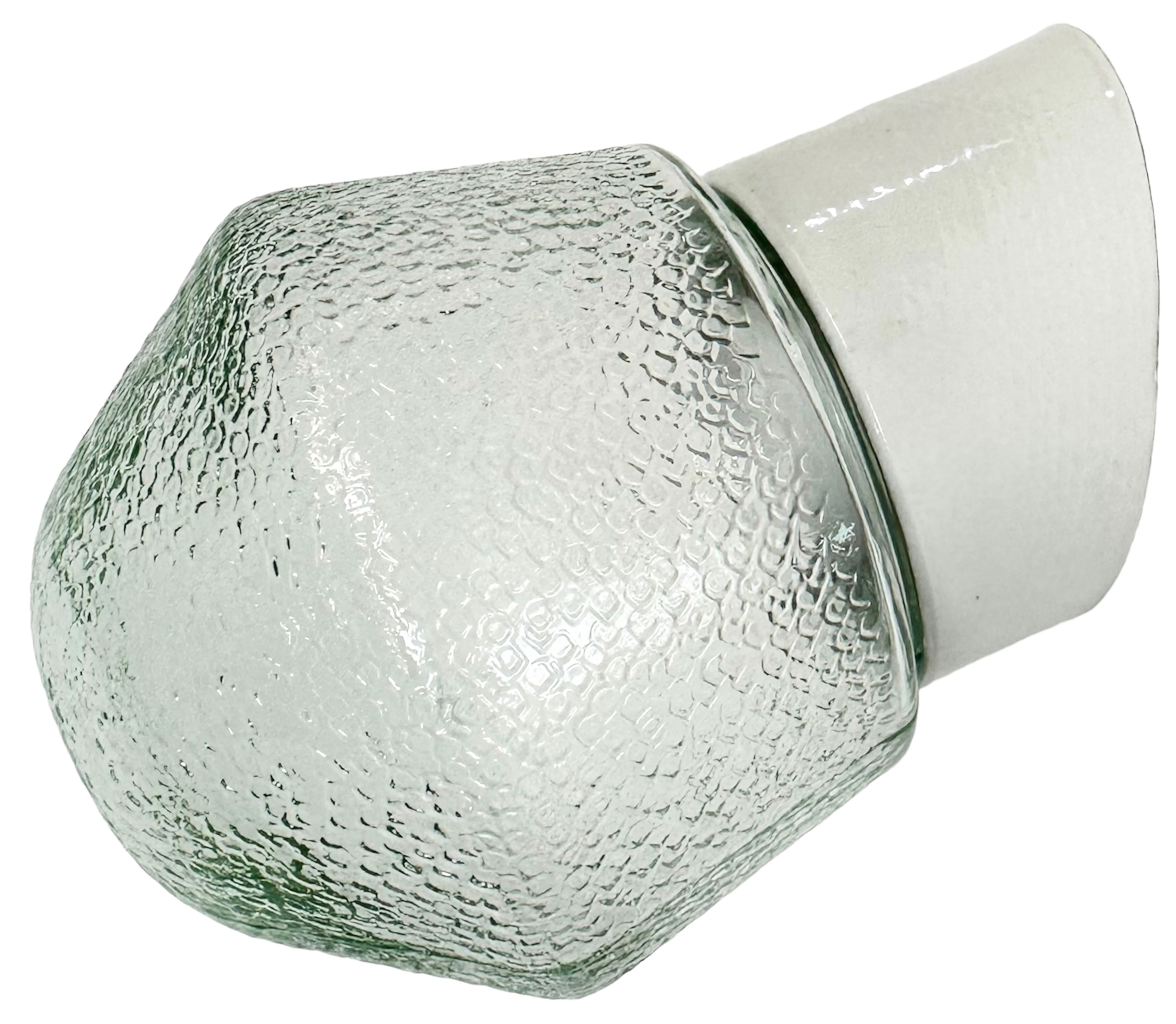 Applique murale en porcelaine blanche vintage, années 1970