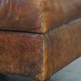 Pouf en cuir de mouton