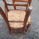 Pair of chairs paillé