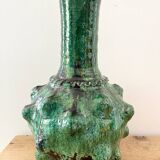 Green terracotta vase