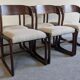Series of 6 Baumann sled chairs from the 60s/70s