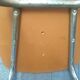 Set of 4 vintage chairs stainless steel feet 60s.