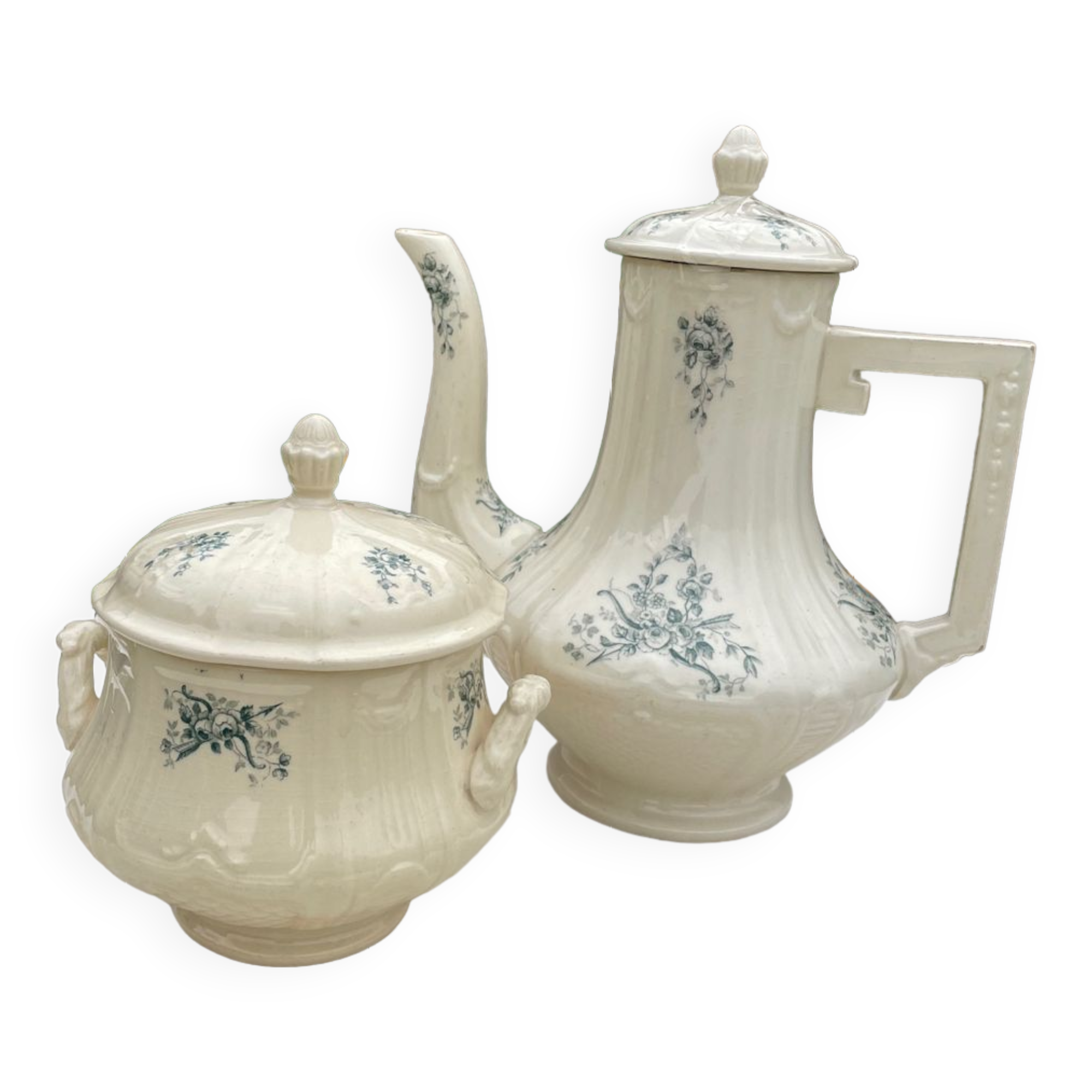 Pourer and sugar iron earth Gien