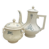 Pourer and sugar iron earth Gien